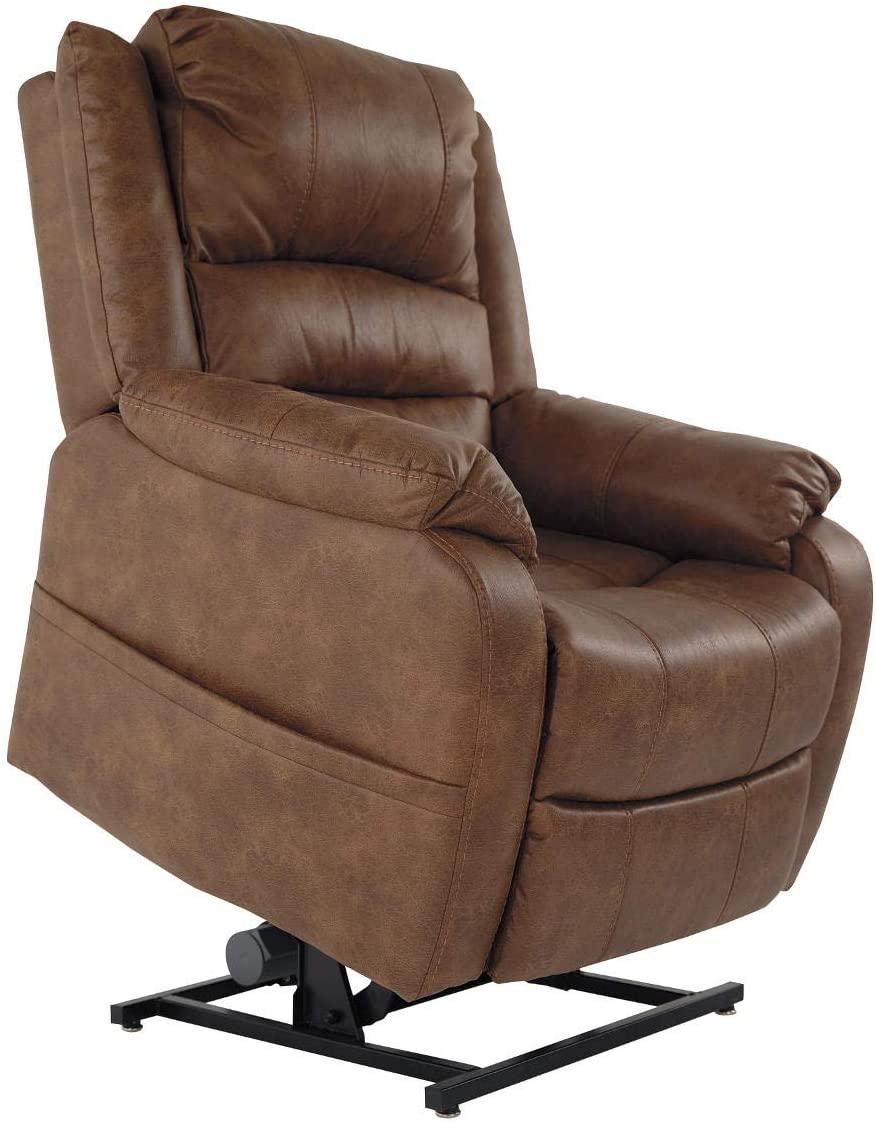 Brown Power Lift Recliner for Elderly