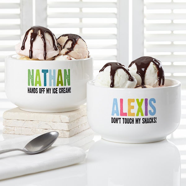 all mine! personalized 14 oz. snack bowl