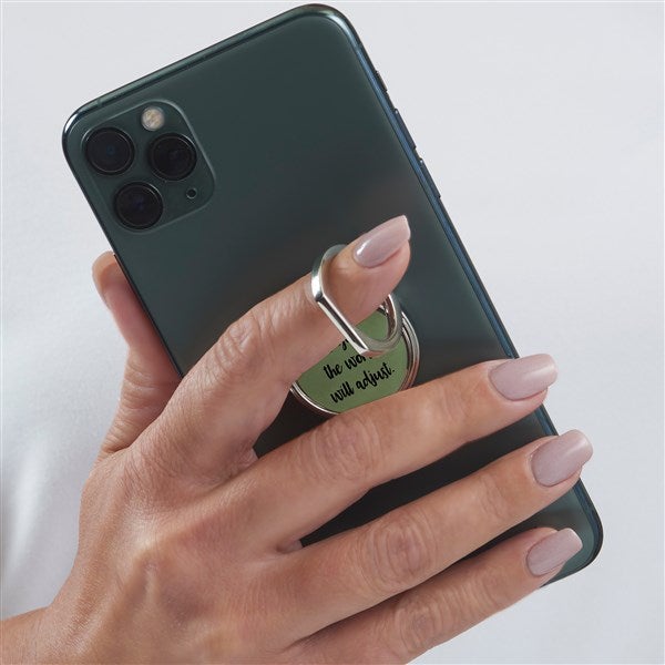 write your own personalized phone ring holder