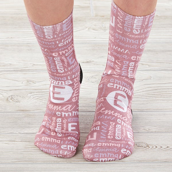 youthful name for her personalized kids socks