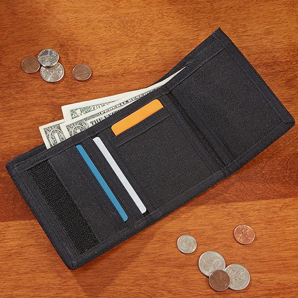youthful name for him personalized kids' wallet