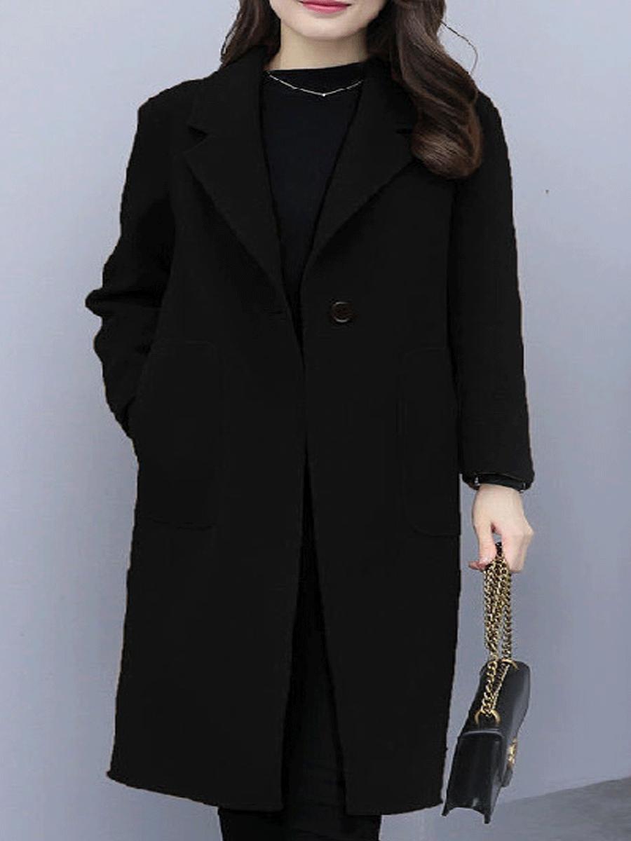 Woolen Mid-length Coat