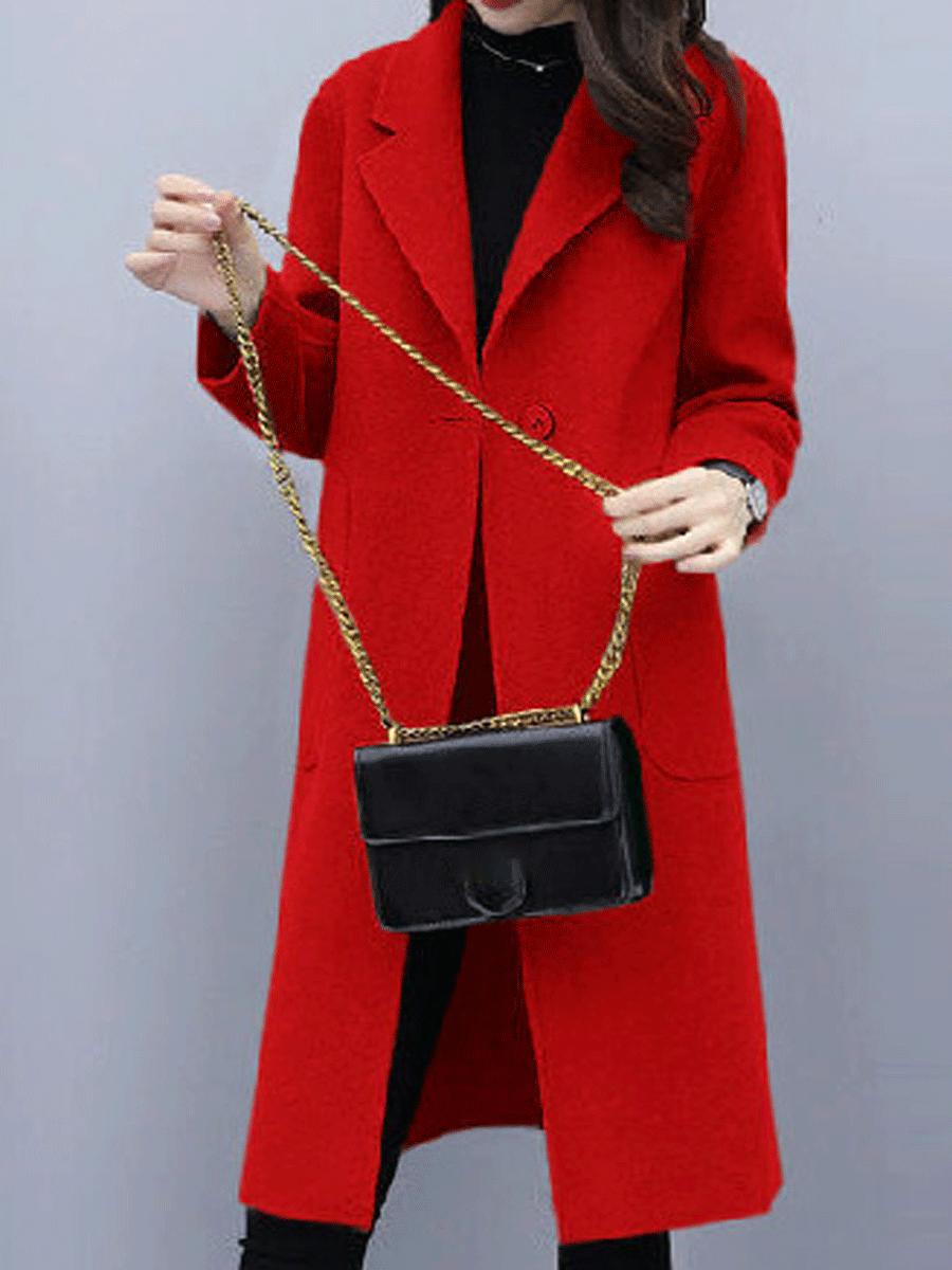 Woolen Mid-length Coat