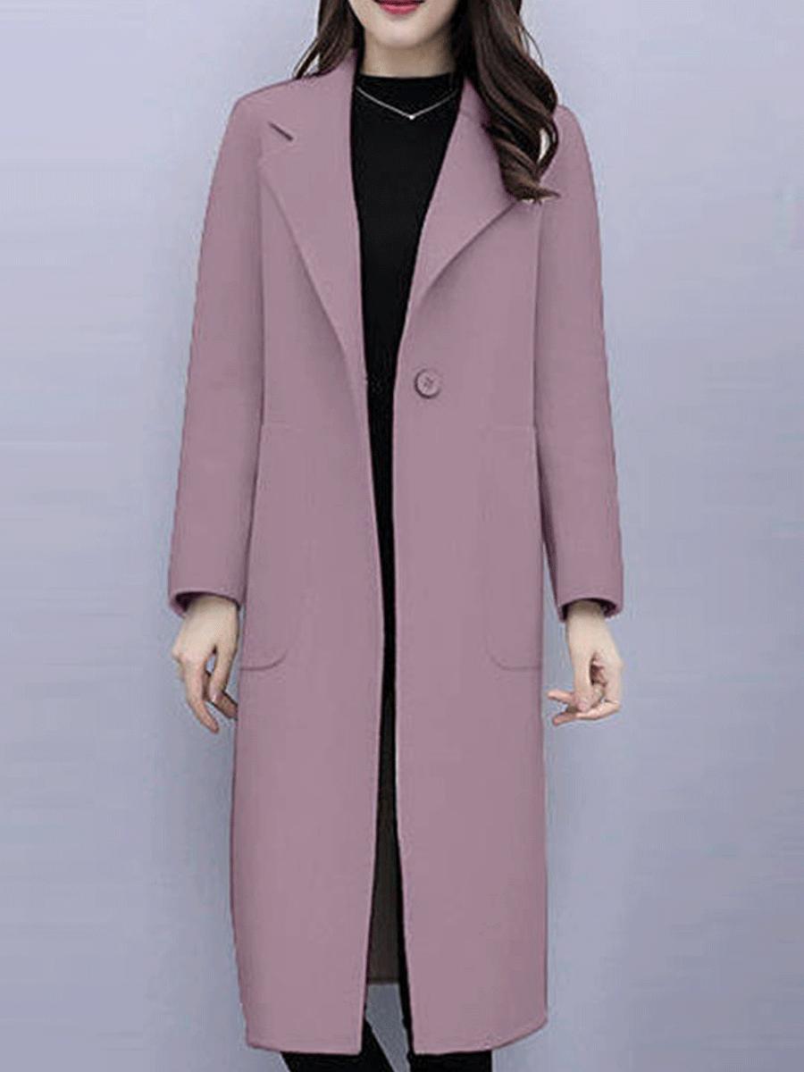 Woolen Mid-length Coat