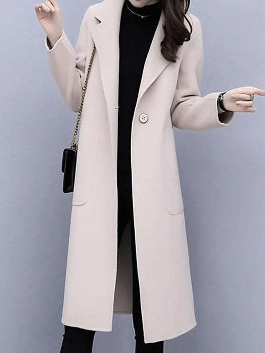 Woolen Mid-length Coat