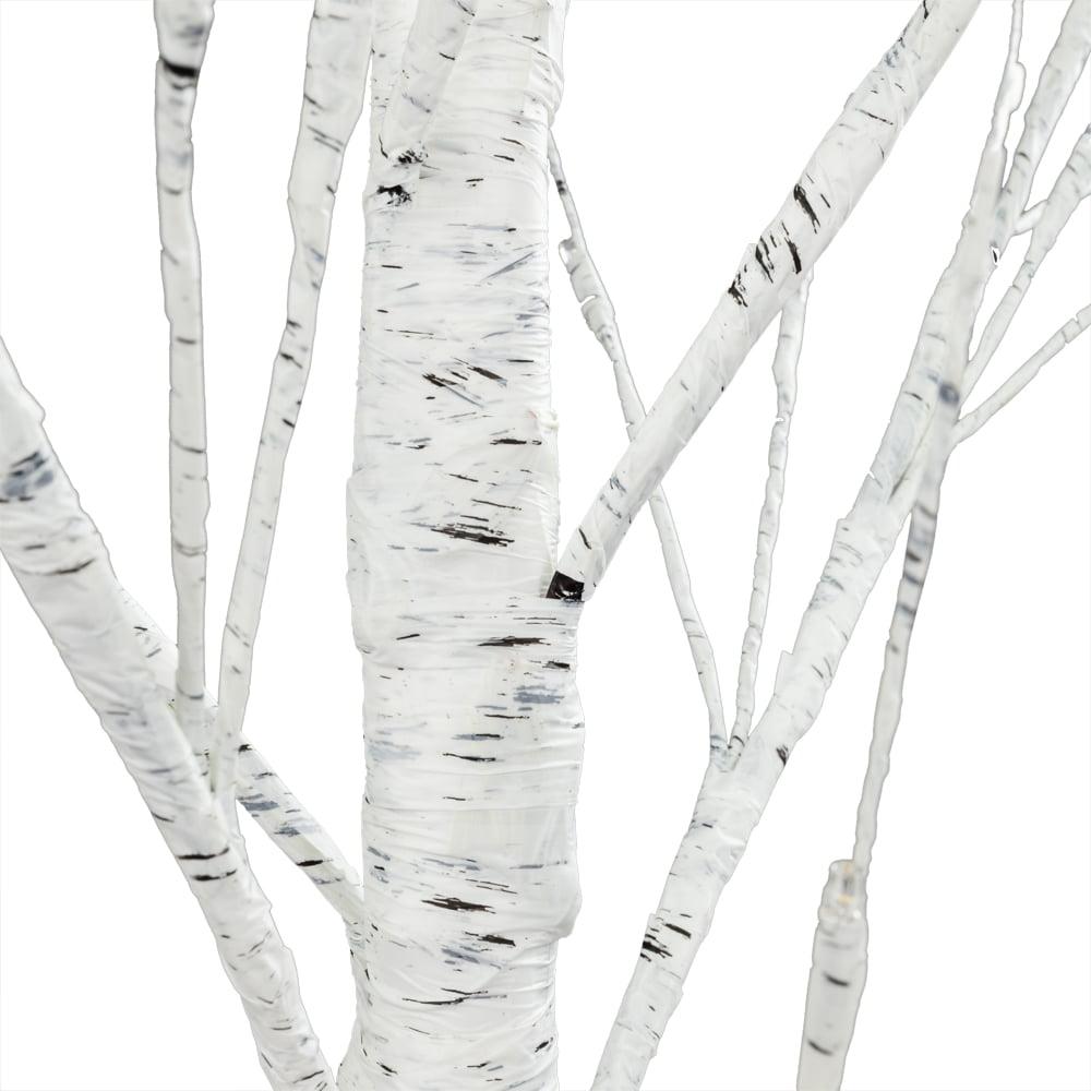 4/5/6 Feet Pre-Lit Christmas Tree with Lights, SEGMART 3 Piece LED Birch Christmas Tree, Lighted Tree and Branches Christmas Ornament for Festival, Wedding, Party, Indoor Outdoor Home Decoration, L377