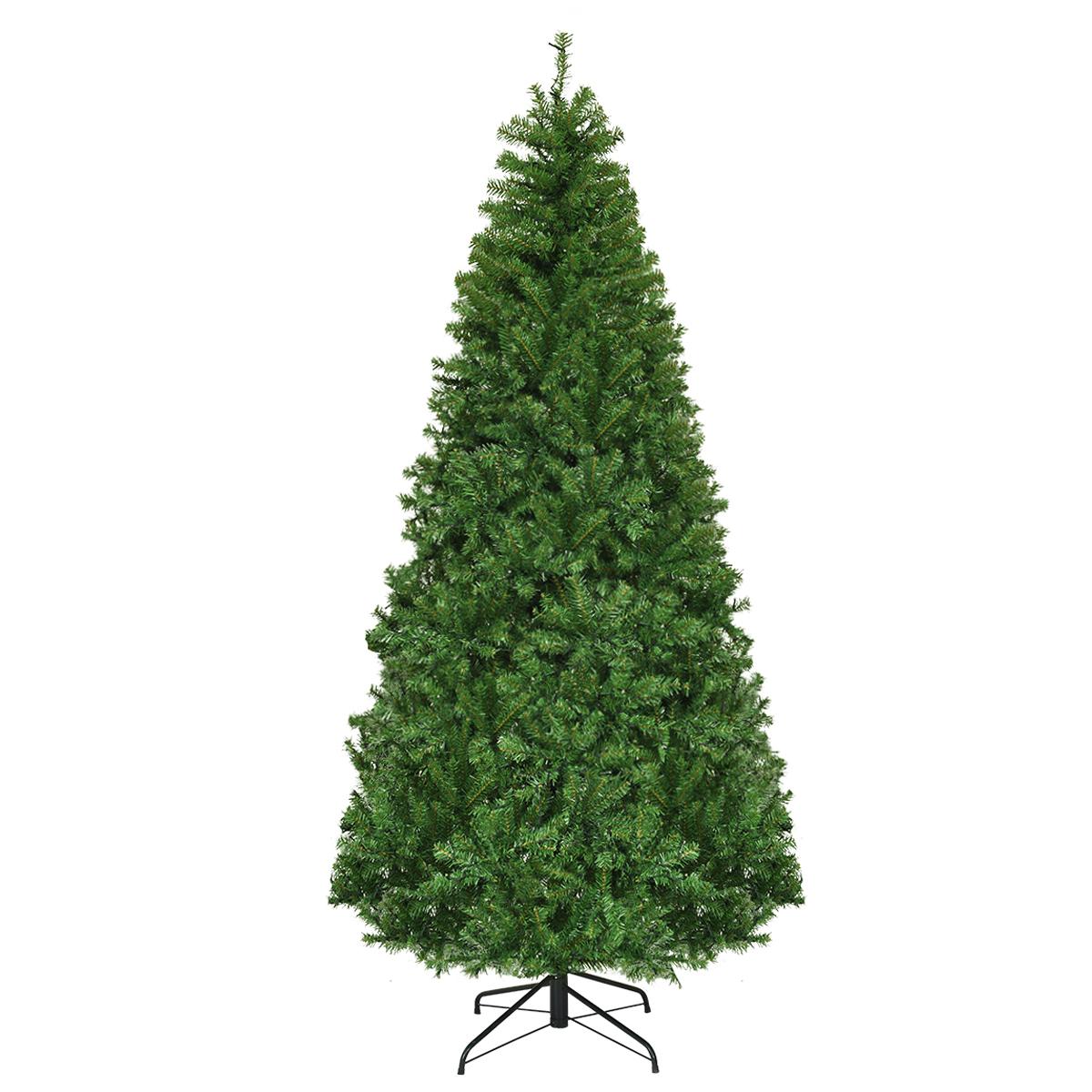 7Ft Pre-Lit Artificial Christmas Tree Hinged 500 LED Lights