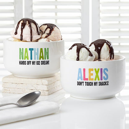 all mine! personalized 14 oz. snack bowl