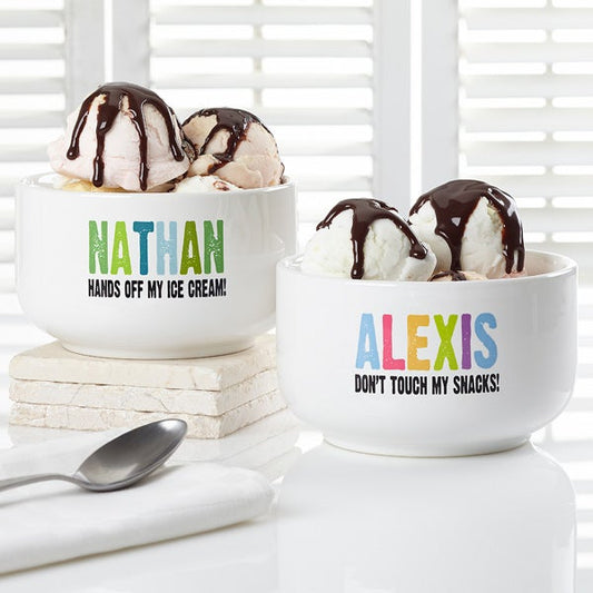 all mine! personalized 14 oz. snack bowl