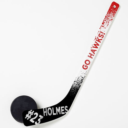 you name it! personalized plastic mini hockey stick