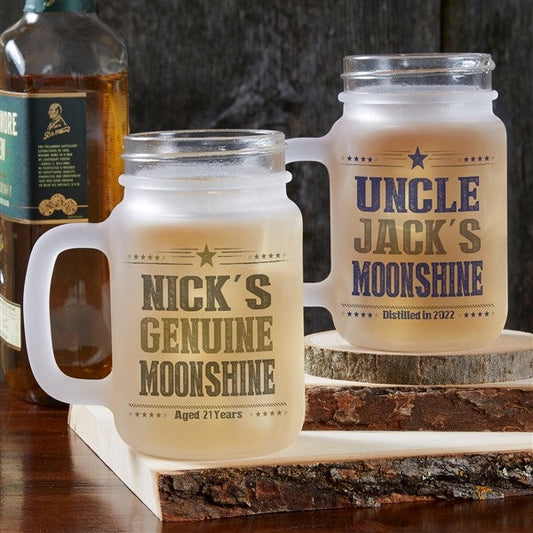 write your own personalized frosted mason jar