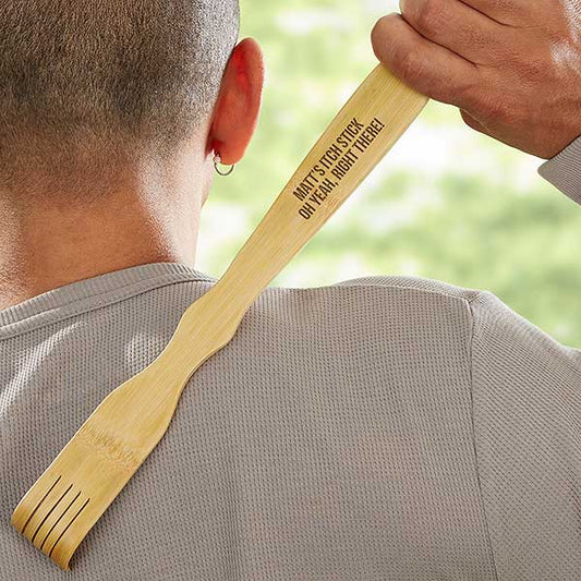 write your own message personalized bamboo back scratcher