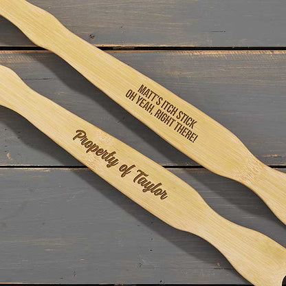 write your own message personalized bamboo back scratcher