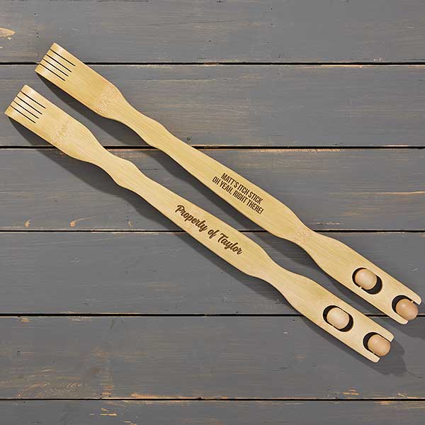 write your own message personalized bamboo back scratcher