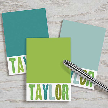 all mine! personalized mini notepad set of 3