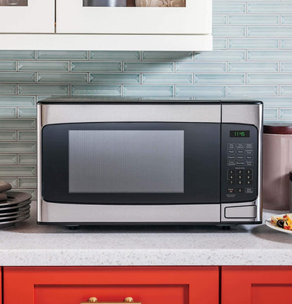 1.1 Cu Ft Countertop  Steel Microwave Oven JES1145SHSS (Renewed)