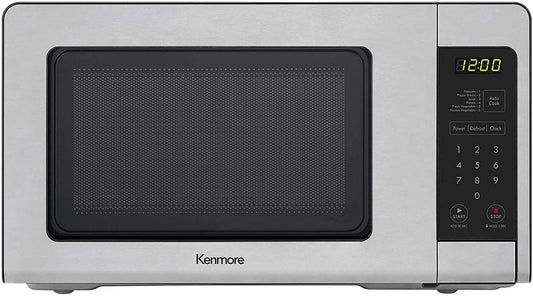 70723 0.7 cu. ft Compact 700 Watts 10 Power Settings, 6 Heating Presets, Removable Turntable, ADA Compliant Small Countertop Microwave,  Steel