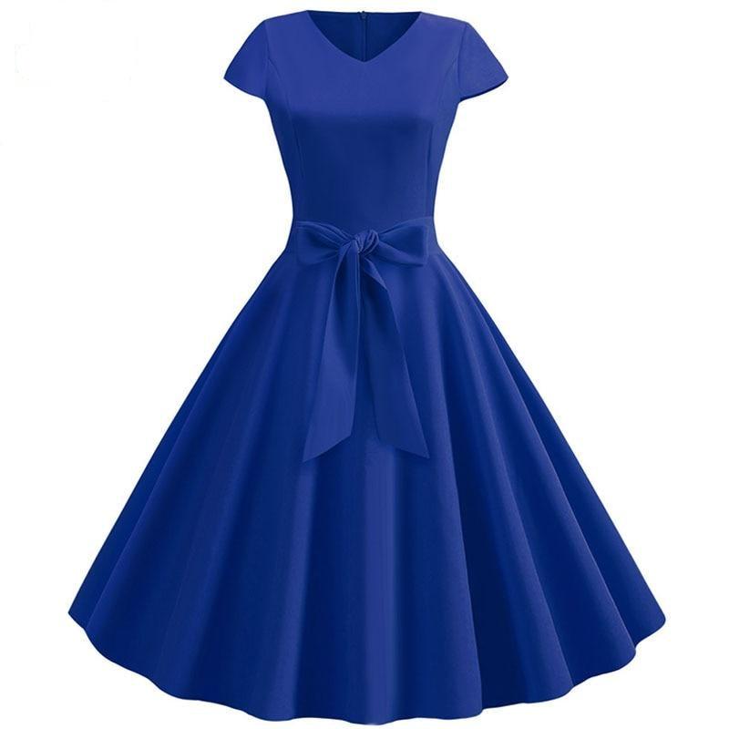 Yellow Solid Color Summer Dress