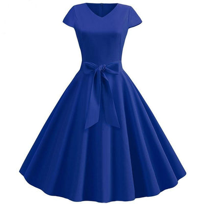 Yellow Solid Color Summer Dress