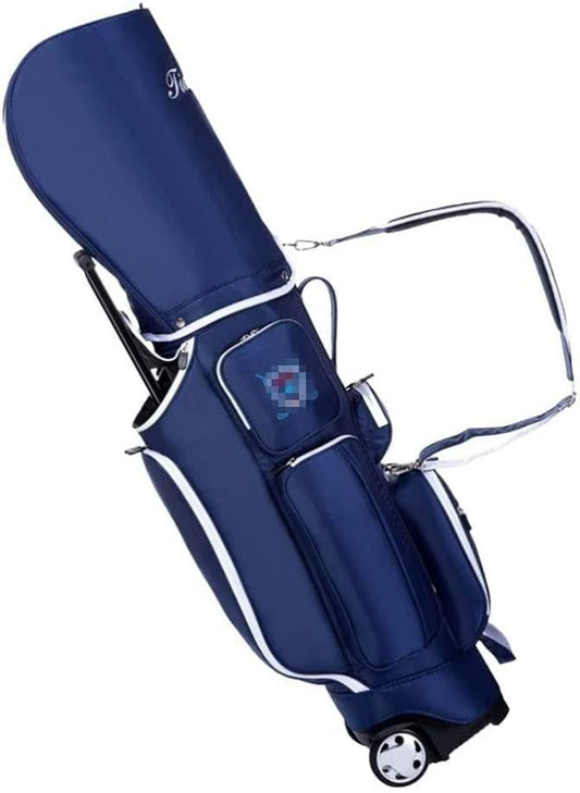 XUERUIGANG Golf Bag Lightweight Golf Cart Bag for Ladies Gentlemen LarEasy to Carry Golf Clubs Bag for Women Man Golf Course Travel Sunday Bag (Color : Blue)
