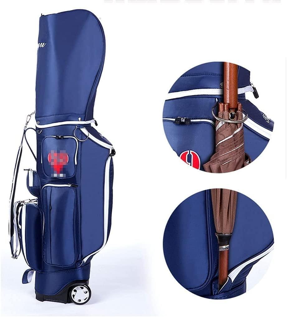XUERUIGANG Golf Bag Lightweight Golf Cart Bag for Ladies Gentlemen LarEasy to Carry Golf Clubs Bag for Women Man Golf Course Travel Sunday Bag (Color : Blue)
