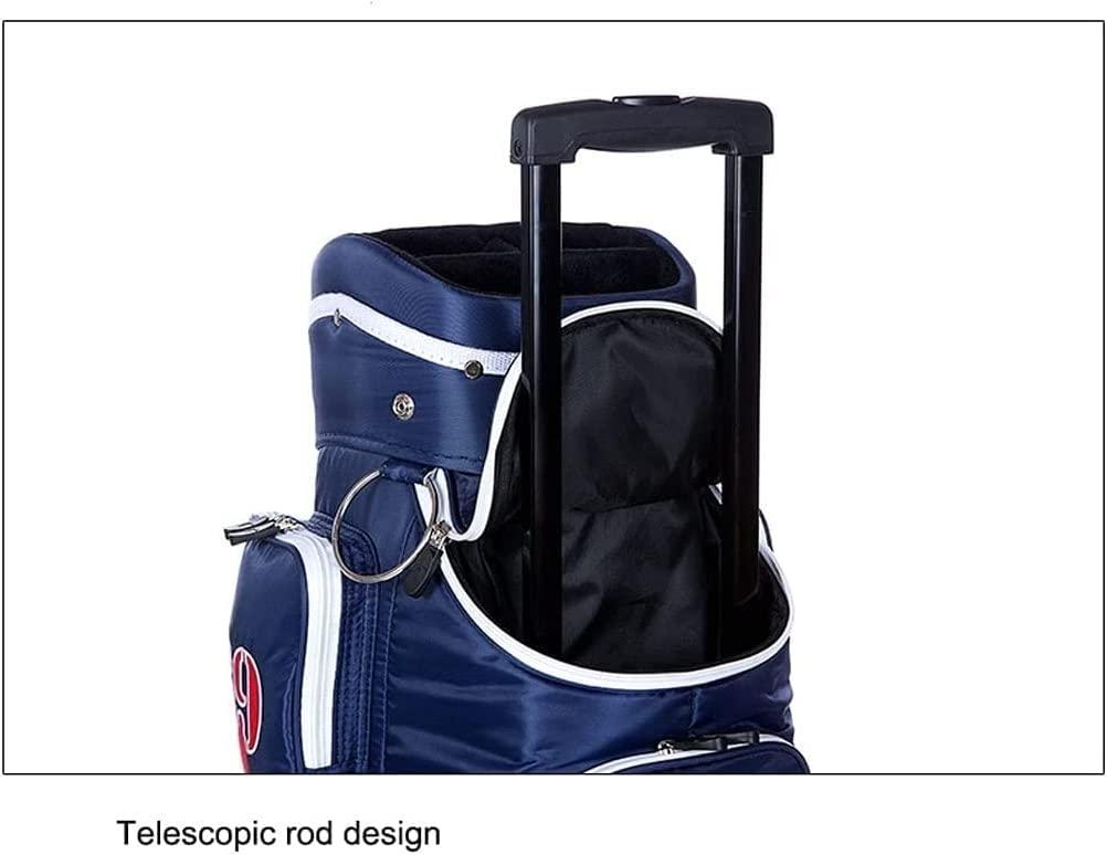 XUERUIGANG Golf Bag Lightweight Golf Cart Bag for Ladies Gentlemen LarEasy to Carry Golf Clubs Bag for Women Man Golf Course Travel Sunday Bag (Color : Blue)