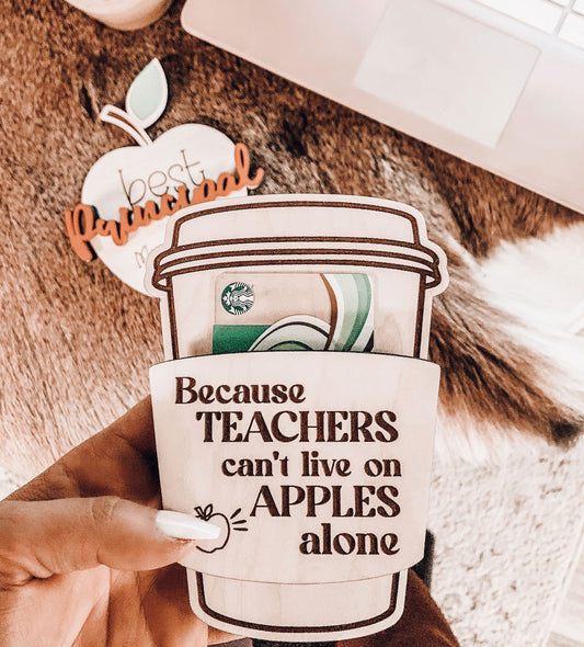 Teacher Appreciation Gift Card Holder