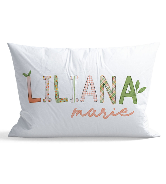 Peaches Personalized Kid Pillow Case