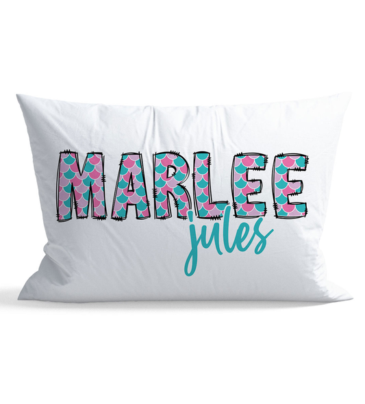 Mermaid Personalized Kid Pillow Case