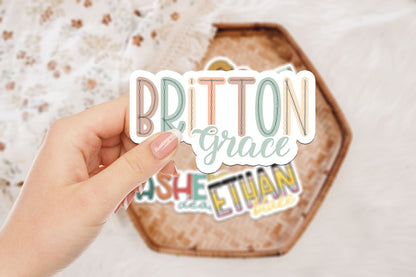 Personalized Name Stickers