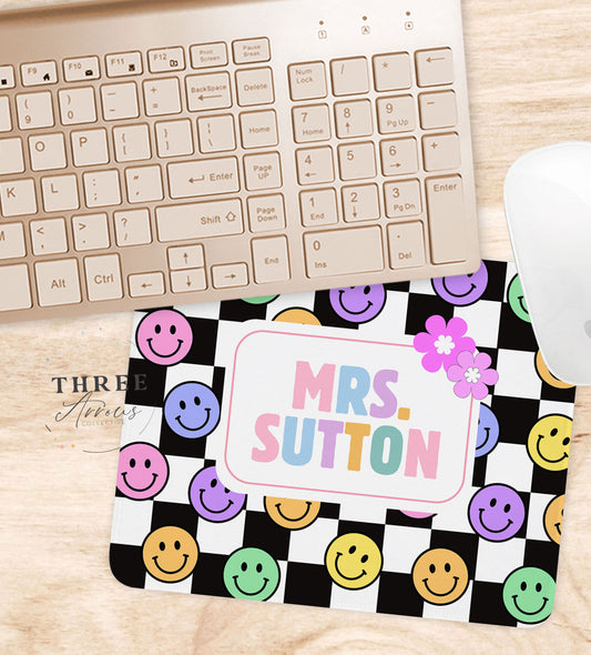 Personalized Teacher Mouse Pad, Composition Book, Teacher Appreciation Week Gift, Teacher Desk, Back to School, Teachers Day Mousepad